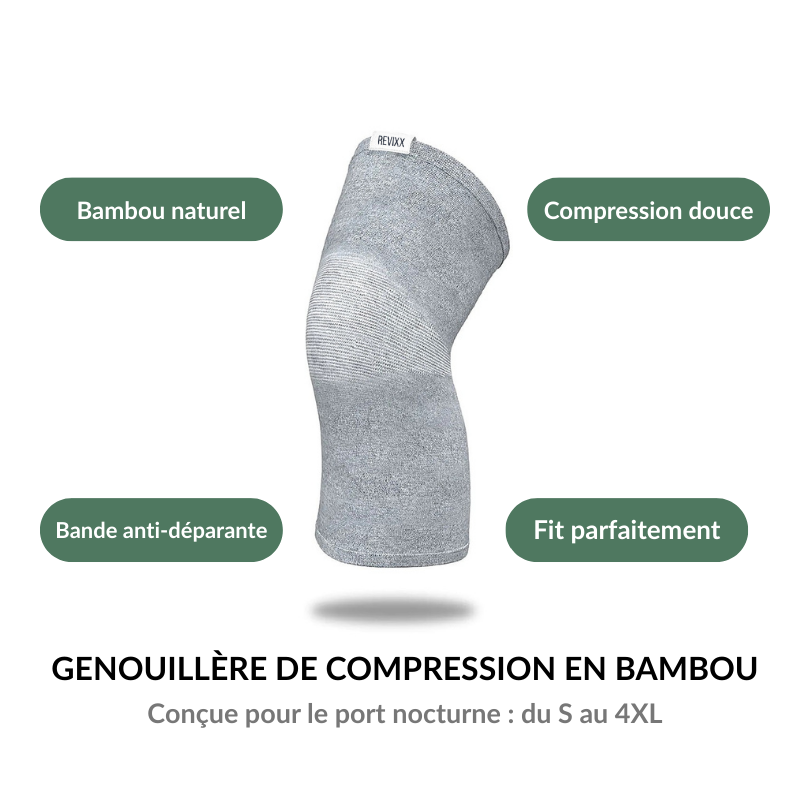 Lot De 2 Genouillères En Bambou Pour Arthrose - Compression, Unisexe, Marque RAMTRIO