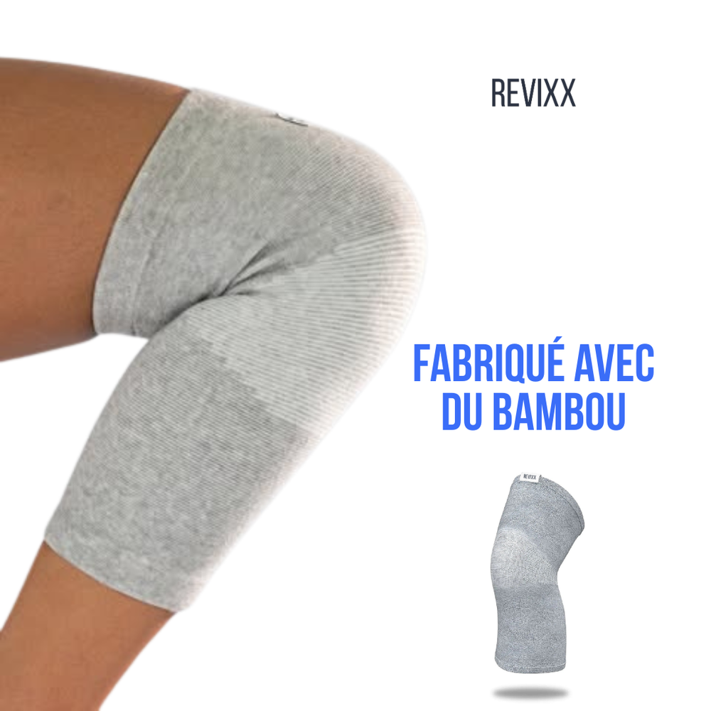 Lot de 2 genouillères en bambou pour larthrose avec compression - Pour